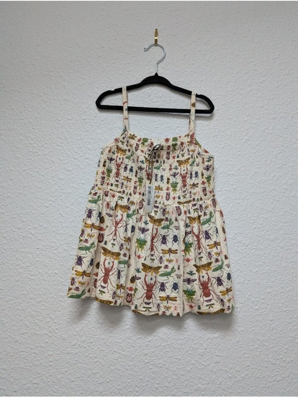 Kate Quinn Modal The Woods Insects Smocked Tank Top 6Y